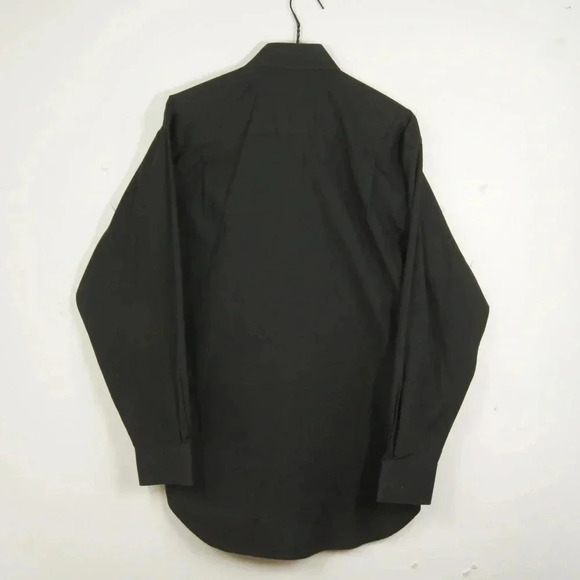 Vintage Givenchy Paris Black Button Up Long Sleeve Blouse Dress Shirt Top - Picture 2 of 3